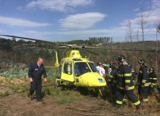 Ciclista gravemente ferido após queda em monte na Falperra em Braga